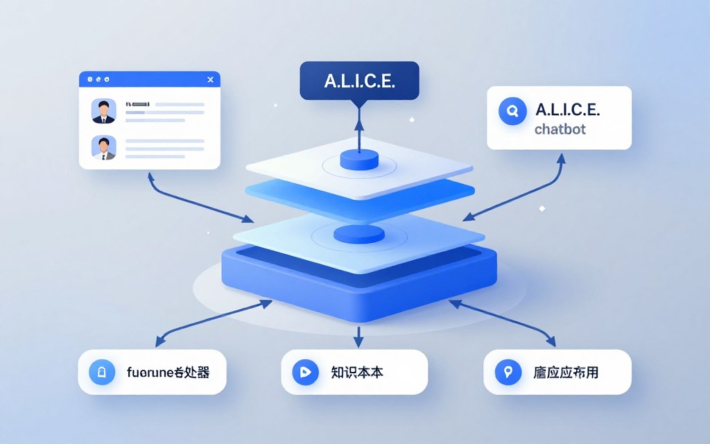 A.L.I.C.E. chatbot system architecture flow diagram