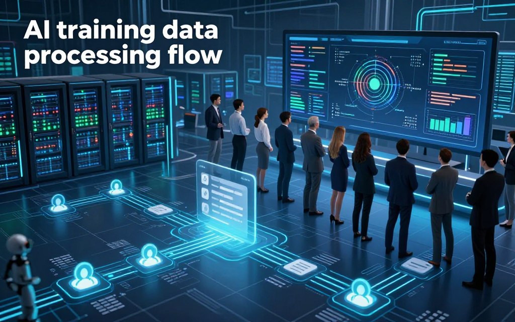 AI training data processing flow